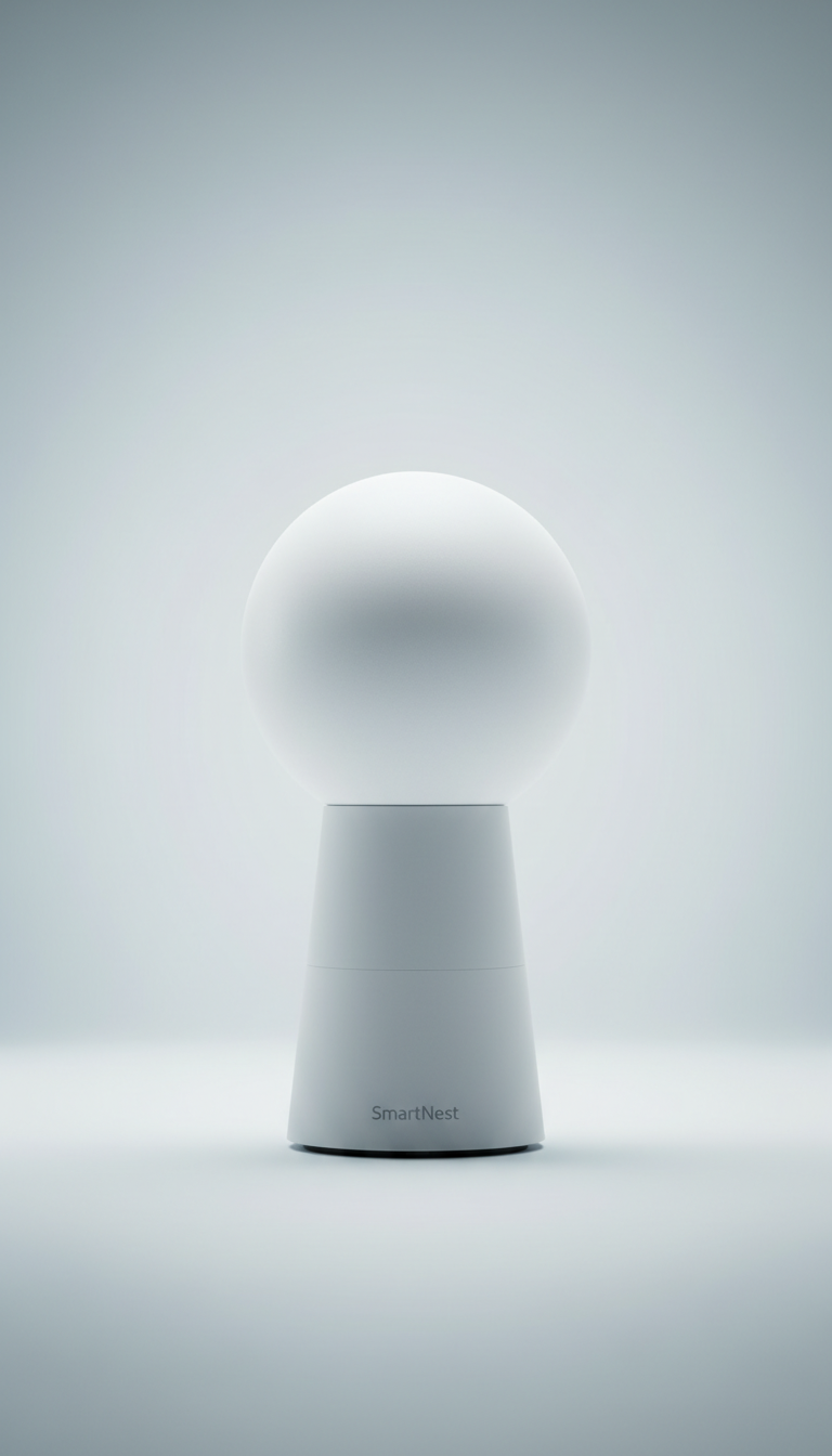 Voice assistant speaker with acoustic glass shell