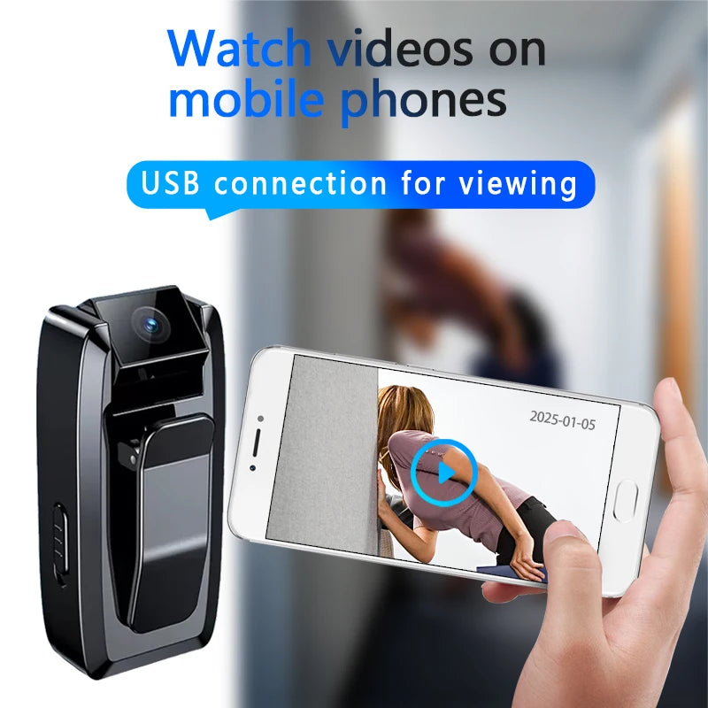1080P Mini Metal Camera,espia Portable  Cam for Evidence Recording, Compact Design, HD Video, Discreet Surveillance Device