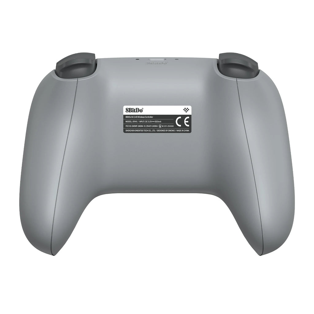 8BitDo N64 2.4G Wireless Controller for Original N64 / Analogue 3D / Windows PC, Retro Gamepad Low Latency (Grey)