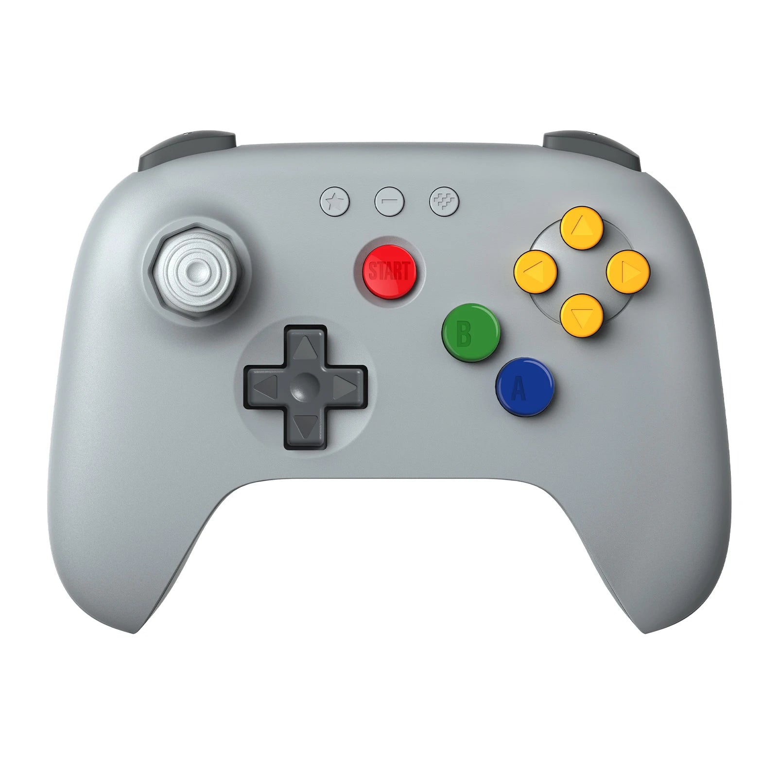 8BitDo N64 2.4G Wireless Controller for Original N64 / Analogue 3D / Windows PC, Retro Gamepad Low Latency (Grey)