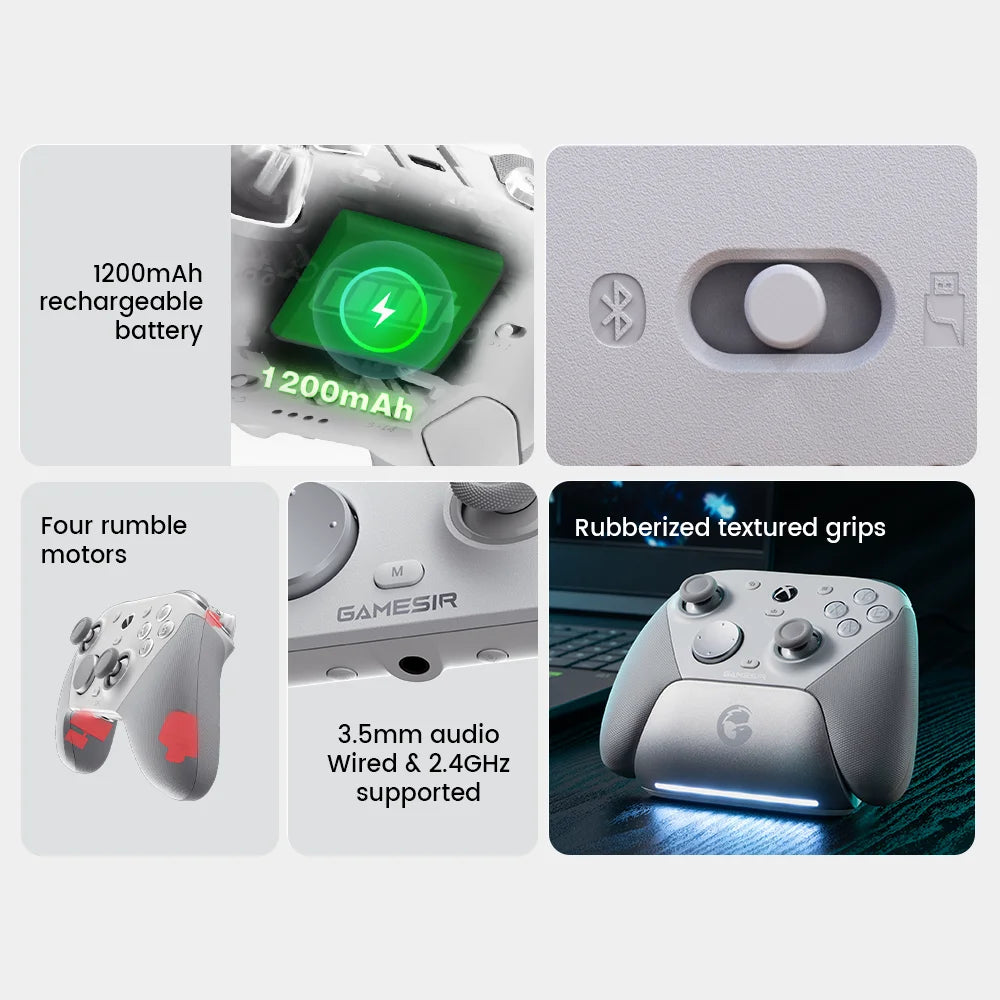 GameSir G7 Pro Wired Gamepad with Charging Dock for Xbox Series X S Xbox One PC Gaming Controller for Steam Android Gamer