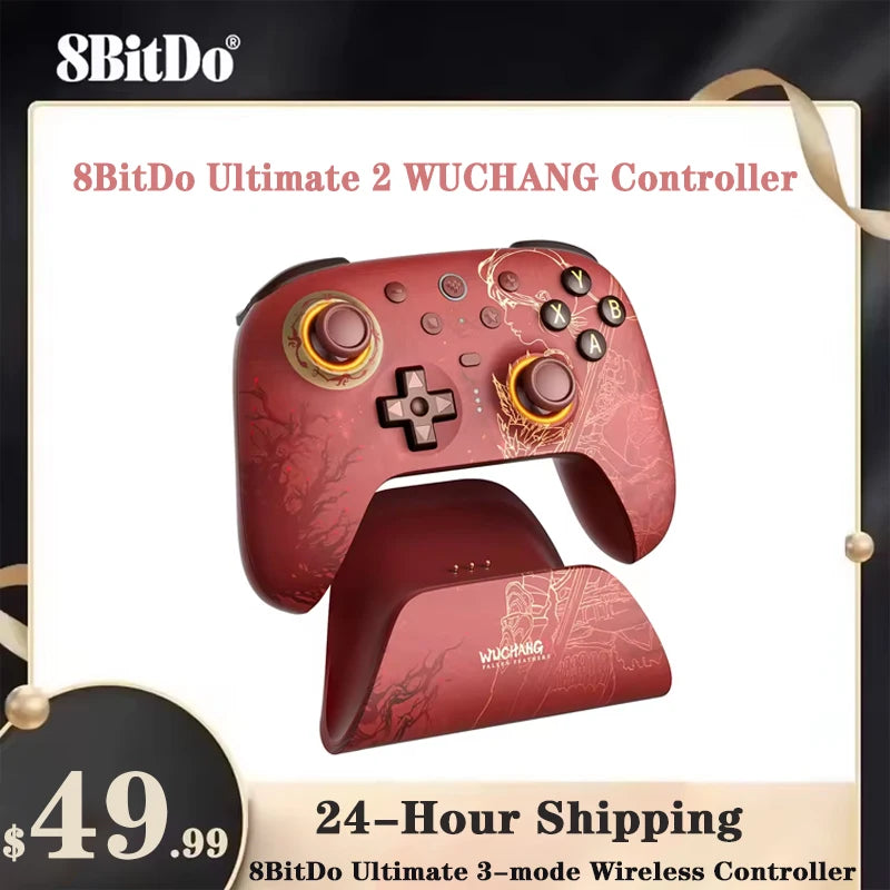 8BitDo Ultimate 2 WUCHANG Wireless Controller Gamepad With 8Speed Exclusive Technology TMR RGB Lighting Joysticks for PC Android